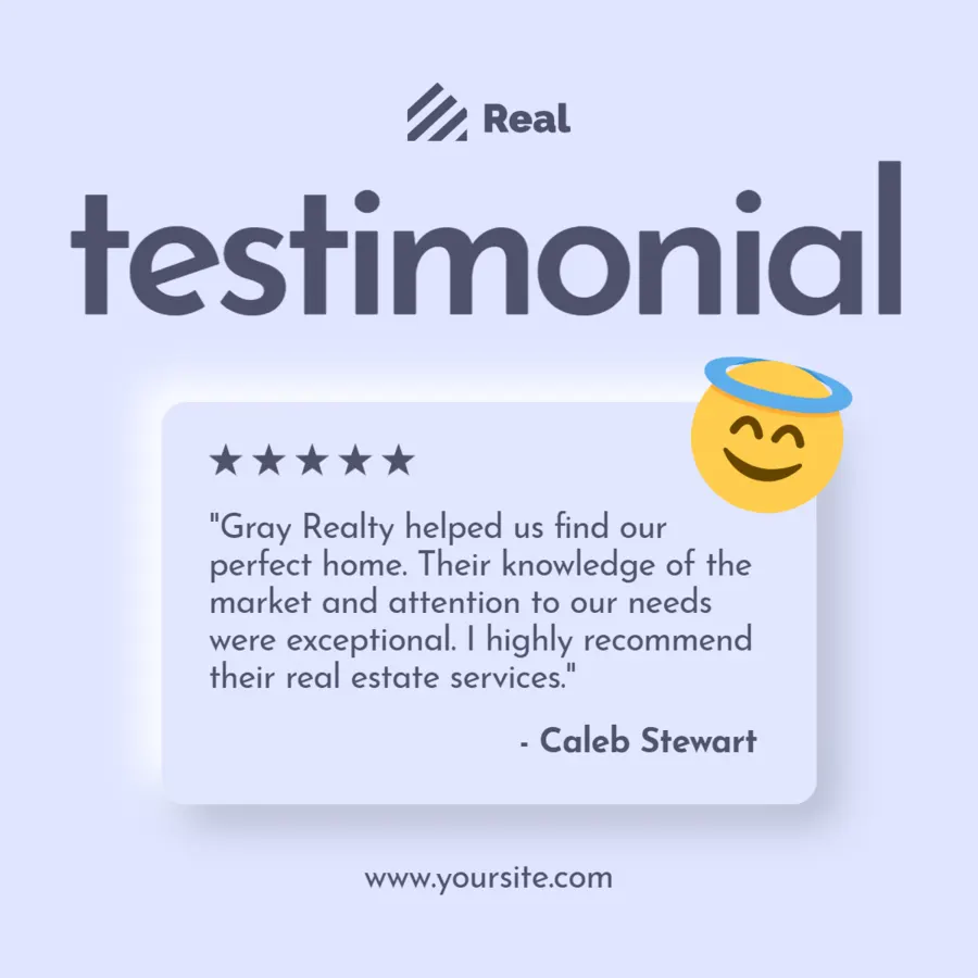 Testimonial card