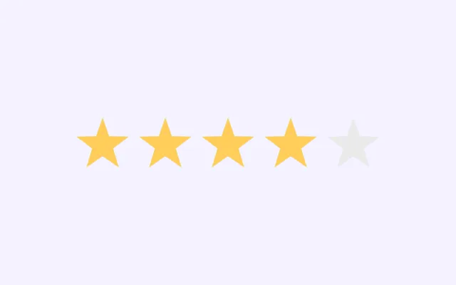 A rating layer as it renders