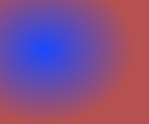 Radial gradient off-centre