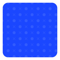 Shape with ticTacFilled pattern