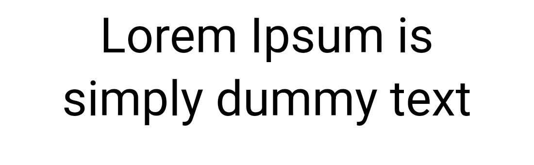 Text align center