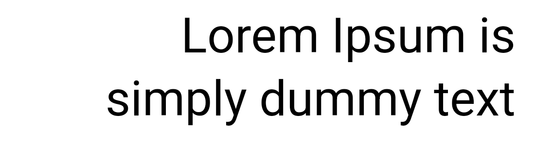 Text align right