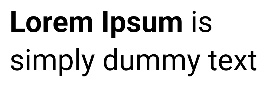 Text font weight partial