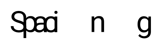 Text kerning