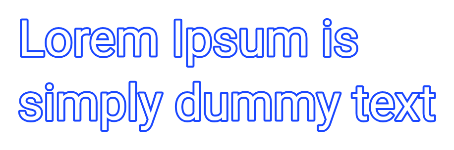 Text stroke