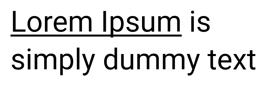 Text underline